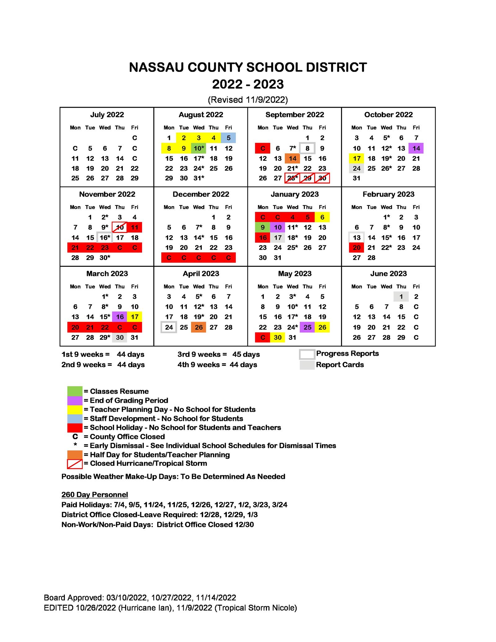 School Calendar